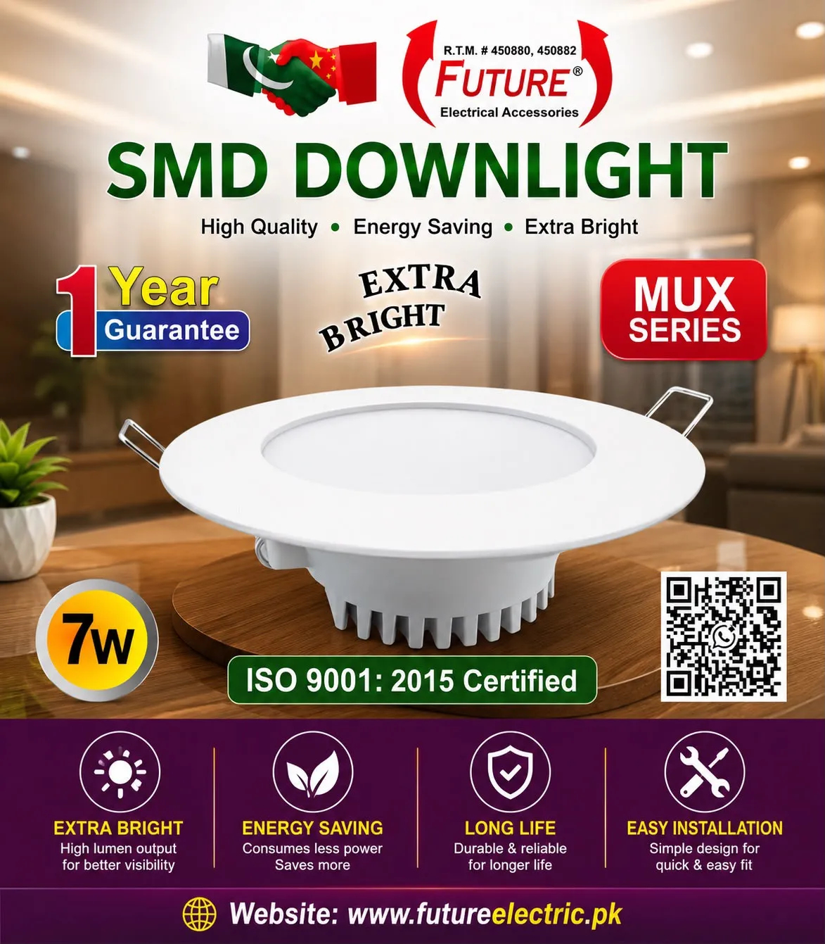 Future SMD Down Light 7W MUX Series - Image 2